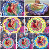 Tassel Indian Mandala Tapestry Beach Towel Sunblock Round Bikini Cover Up Blanket Lotus Bohemian Yoga Mat