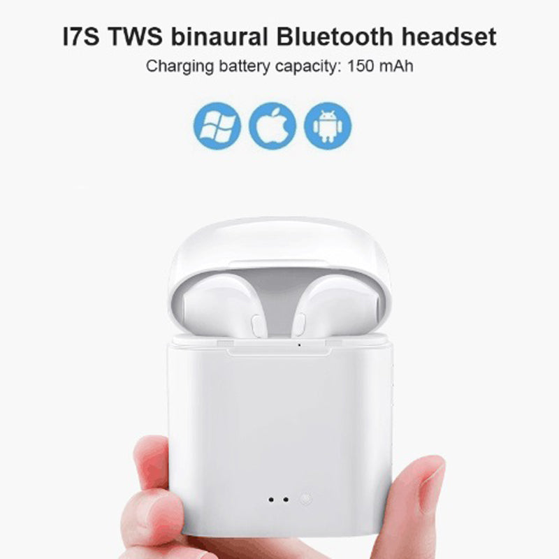 i7s TWS Mini Wireless Bluetooth Earphone Stereo Earbud Headset With Charging Box Mic For Iphone Xiaomi